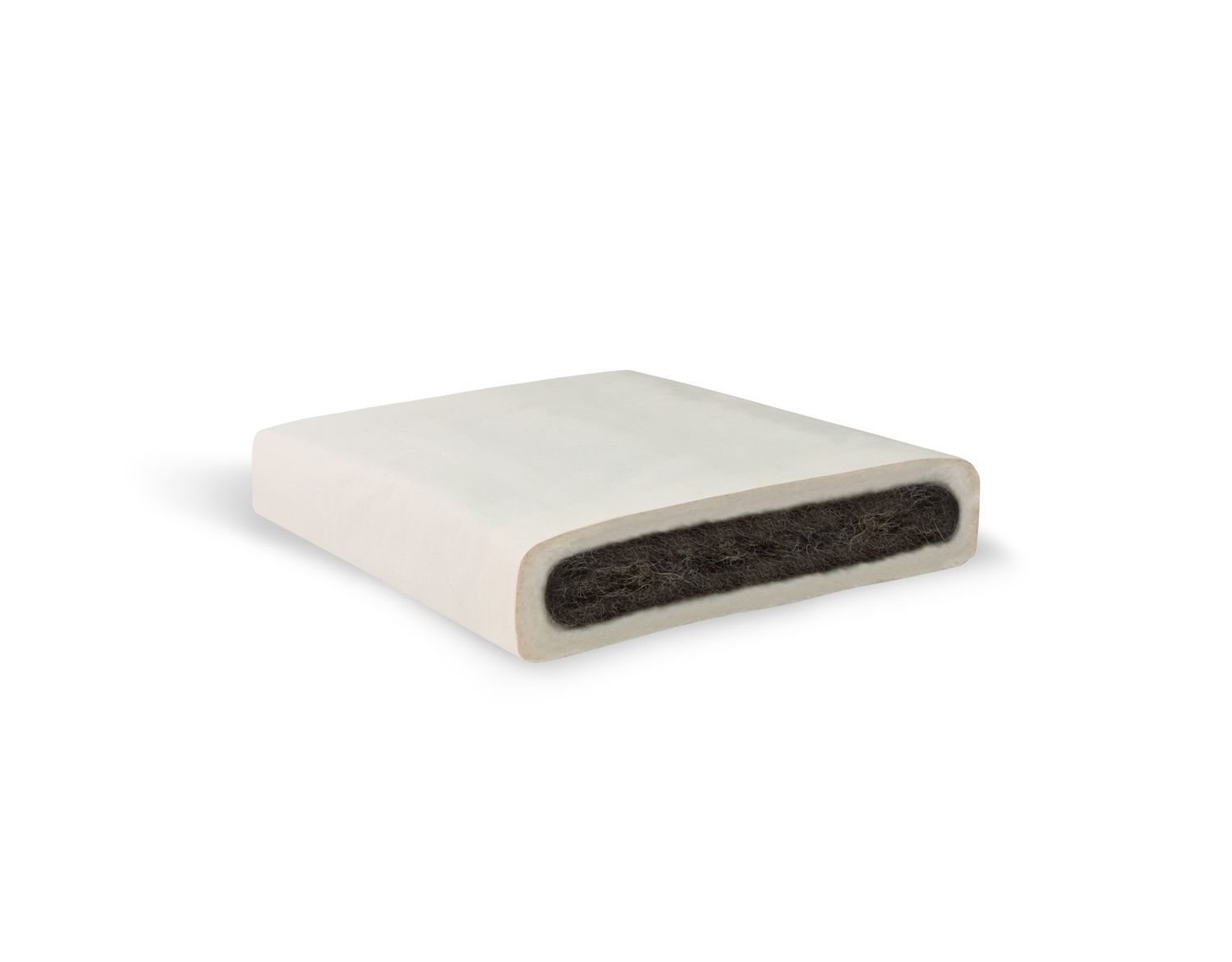 (N671) Natur-Topper Rosshaar, 90x200cm