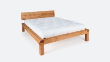 Bett YAK; metallfreies Massivholzbett; vorzüglich geeignet für Futons|Metallfreies Bett YAK aus massivem Zirbenholz
